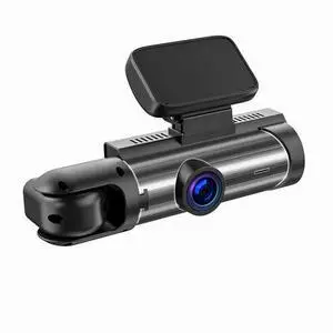 High-definition dual-lens rear-view camera with 3.16-inch display for car front and interior, featuring infrared night vision for vehicle recording.