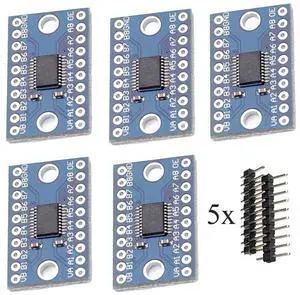 5pcs TXS0108E High Speed Full Duplex 8 Way 8 Channel Level Conversion Module 8-Bit 8 CH Logic Level Bi-Directional Converter Module
