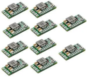 10pcs Mini DC-DC 12-24V to 5V 3A Step Down Buck Power Module Fixed Voltage Output 1.8V 2.5V 3.3V 5V 9V 12V Optional Adjustable Efficiency 97.5%