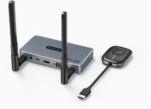 Wireless HDMI Transmitter and Receiver 1080P 1 in 2 Out (HDMI & VGA), MT-VIKI 165ft Wireless HDMI Extender Kit with Audio