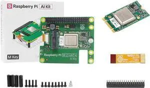 Official RPi AI Kit Comes with Pi M.2 HAT+ with Hailo AI Acceleration Module Compatible with Raspberry Pi 5