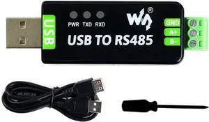 Waveshare USB to RS485 Converter with Protection Circuits, Compatible with TVs