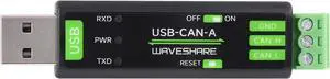 Waveshare USB to CAN Adapter Model A, STM32 Chip Solution, Multiple Working Modes, Multi-System Compatible