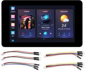 Waveshare ESP32-S3 7inch Capacitive Touch LCD Development Board, ESP32 with Display, 800×480, 5-Point Touch, Up to 240MHz Frequency, Supports WiFi & Bluetooth, with Onboard Antenna