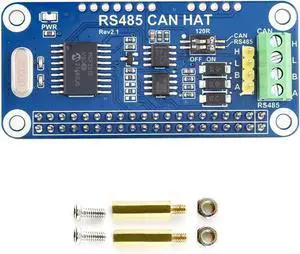 RS485 CAN HAT, Compatible with Raspberry Pi 5/4B/3B/Zero/Zero W/Zero 2W/Pico/Pico W/Pico WH, Allowing Stable Long-Distance RS485/CAN Communication