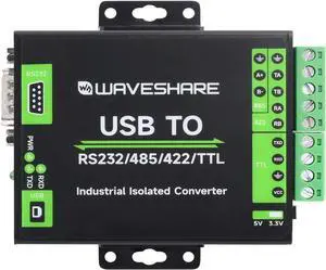 waveshare FT232RNL USB to RS232/485/422/TTL Interface Converter, Industrial Isolation