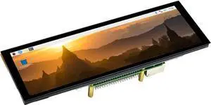 waveshare 11.9inch Capacitive Touch Screen LCD Compatible with Raspberry Pi 5/4B/3B+/3A+/2B/B+/A+/Zero/Zero W/WH/Zero 2W CM3+/4 400×1280 Resolution HDMI IPS Supports Jetson Nano/Windows