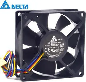 100pcs Delta AUB0812VH -SP00 DC 12V 0.41A PWM intelligent temperature control chassis fan