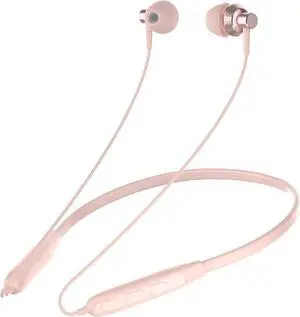 SoundMAGIC S20BT Neckband Bluetooth Headphones Wireless Earphones HiFi Stereo in Ear Headset with Microphone Lightweight Sports Earbuds Long Playtime Stable Connection Pink