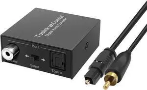 Coax Digital Audio Adapter - Coax to Optical or Optical to Coaxial Converter