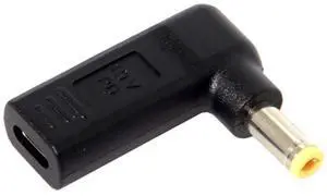 USB C to DC 20V 5.5x2.5mm PD 65W Emulator Trigger 90 Degree Angled Converter Adapter