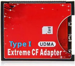 SD SDHC SDXC to CF Type I Compact Flash Memory Card Adapter Reader Support16/32/64/128/256GB CF to SD Card Converter