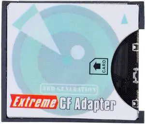 SD SDHC SDXC to CF Compact Flash Memory Card Adapter Reader Type I High-Speed Extreme CF to SD Card Reader Adapter