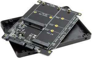mSATA Mini SATA/M.2 NGFF SSD to SATA 2.5 inch Hard Disk Case Enclosure(Not Work for NVME SSD)