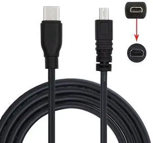 Nikon UC-E6 USB Cabl, USB C to Mini 8Pin Charging Data Transfer Cable for COOLPIX D5200 D3200 D7200 S2500 S2600 4.92FT/1.5M