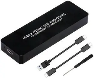 12+16Pin MAC SSD to USB 3.2 Gen 2x2 20Gbps Mobile HDD Case Enclosure Adapter for MAC Air Pro 2013 2014 2015 2016 SSD