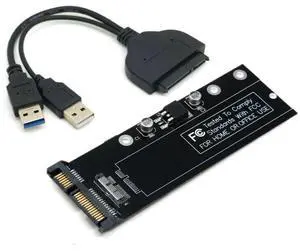 12+6Pin MAC SSD to SATA Hard Disk Drive Adapter with USB Data Cable for 2010 2011 MAC Air A1369 A1370 SSD