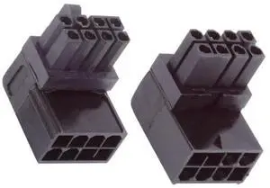 2 Pack ATX 8Pin 90 Degree Angled GPU Graphics Card Power Connector Adapter