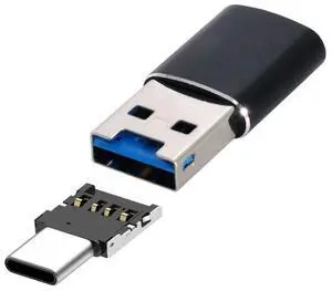 USB 3.0 Micro SD Card Reader USB 3.0 to Micro SDHC/Micro SDXC/TF Card Reader Adapter with USB C OTG Adapter