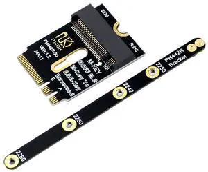 M.2(A+E Key) 2230MM to NVME M-Key Extension Card Adapter for Motherboard NVME SSD Hard Drive Port Extension 2230/2242/2260/2280MM