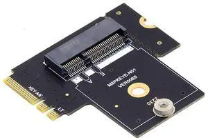 PCIE 3.0 M.2(A+E Key) Male to Female 90 Degree Angled Vertical Extension Card Adapter
