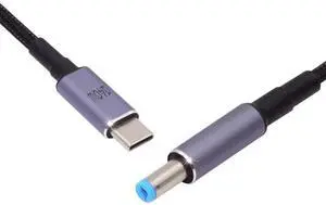 USB C to DC 5.5x2.1mm 20V Power 65W 100W 135W 140W PD Charge Cable for Laptop