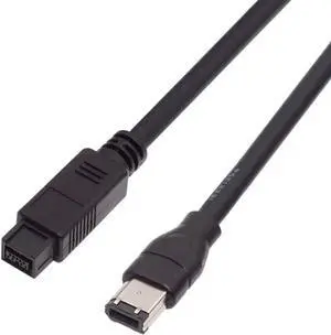 9 PIN / 6 PIN BETA FireWire 800 - FireWire 400 9-6 Cable IEEE 1394B 1.8m Black