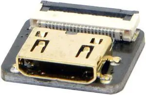 20Pin Mini HDMI Flat Female Connector for Ribbon Cable,Raspberry Pi, GoPro,Mini Display, Drone, Camera, Gimbal