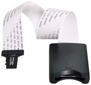 Micro SD Extension Cable Adapter - Male to SD/SDHC/MMC/RS-MMC Female, Soft Flat FPC