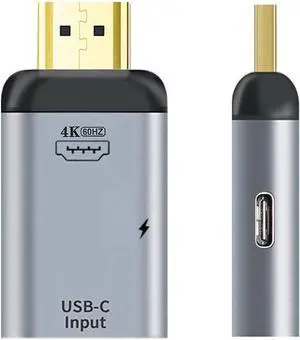 USB-C Type-C Female Source Input HDMI Male Output 4K 60Hz 1080P Adapter with PD Power Port for Phone & Laptop USB-C Type-C Female Source Input HDMI Male Output 4K 60Hz 1080P Adapter with PD Power Port for Phone & Laptop