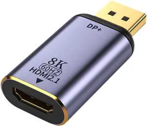 DP DisplayPort 1.4 Source Male to HDMI 2.0 Display 8K 60hz UHD 4K Female Monitor Connector Adapter