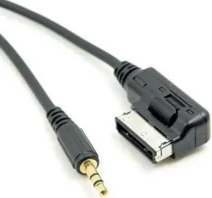 Media In AMI MDI to Stereo 3.5mm o Aux Adapter Cable For Car Benz Cell Phone CA-095-1.3M Media In AMI MDI to Stereo 3.5mm o Aux Adapter Cable For Car Benz Cell Phone CA-095-1.3M