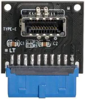 USB 3.1 Front Panel Socket Key-A Type-E to USB 3.0 20Pin Header Male Extension Adapter for Motherboard UC-308