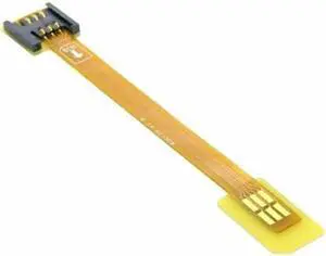 GSM CDMA Standard UIM SIM Card Kit Male to Female Extension Soft Flat FPC Cable Extender 10cm EP-084