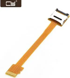 Micro SD TF Memory Card Kit Male to SD Female Extension Soft Flat FPC Cable Extender 10cm EP-076 Micro SD TF Memory Card Kit Male to SD Female Extension Soft Flat FPC Cable Extender 10cm EP-076
