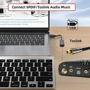 Type-A to SPDIF Toslink Optical Audio Jack Opt USB2.0 Male to Digital Optical Fiber Optic Sound Interface Female Adapter Wire for Laptop Desktop Type-A to SPDIF Toslink Optical Audio Jack Opt USB2.0 Male to Digital Optical Fiber Optic Sound Interface Female Adapter Wire for Laptop Desktop