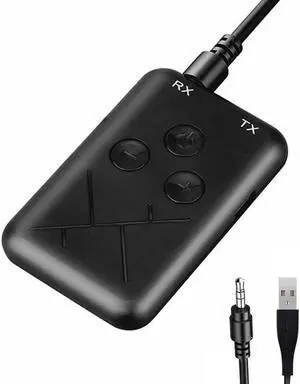 2in1 Wireless Receiver Bluetooth 4.2 Adapter Stereo Audio Transmitter Music MP3 TX RX Adapter For TV Car Speaker Computer