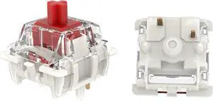 GATERON G Pro 3.0 Switches Pre-lubed 5 pinS RGB Linear for Gaming Mechanical Keyboard (Red,35PCS)