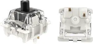 GATERON G Black Pro 3.0 Keyboard Switches, Pre-lubed 5 pin 60gf 5 Pin RGB LED Linear for MX Mechanical Keyboard (35PCS) GATERON G Black Pro 3.0 Keyboard Switches, Pre-lubed 5 pin 60gf 5 Pin RGB LED Linear for MX Mechanical Keyboard (35PCS)