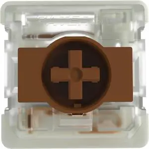 GATERON KS-33 Low Profile 2.0 Brown Keyboard Switches, 3 Pin 55gf Factory Pre-lubed Fit for NuPhy/Keychron Low Profile Mechanical Keyboard (35PCS)