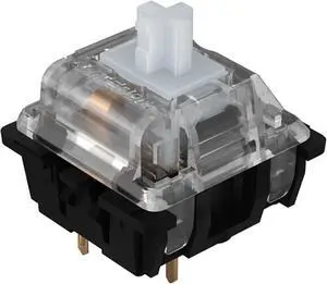 GATERON KS-8 Keyboard Switches, 5 Pin Through-Hole LED Compatible for MX Mechanical Keyboard(10PCS) (White)