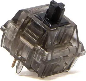 GATERON Ink V2 Silent Black Keyboard Switches, Linear 5 Pins RGB Smokey Housing for MX Mechanical Gaming Keyboard (35PCS, Silent Black)