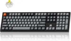 Keychron K10 Max Wireless Custom Mechanical Keyboard, QMK 2.4 GHz Bluetooth Full-Size with Hot-swappable Keychron Super Banana Switch Compatible with Mac Windows Linux (RGB Backlit)