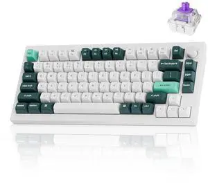 Keychron Q1 HE Wireless QMK Custom Mechanical Keyboard with Hall Effect Gateron Double-Rail Magnetic Switch Rapid Trigger, 2.4 GHz Bluetooth RGB Compatible with Mac Windows Linux (Hot-swappable)