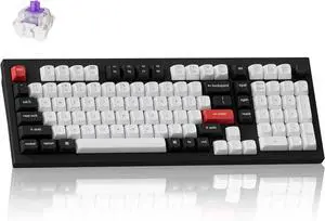 Keychron Q5 HE Rapid Trigger Gaming Keyboard Wireless with Hall Effect Gateron Double-Rail Magnetic Switch Adjustable Actuation, 2.4 GHz/Bluetooth/Wired QMK RGB Aluminum for Mac Windows Linux - Black