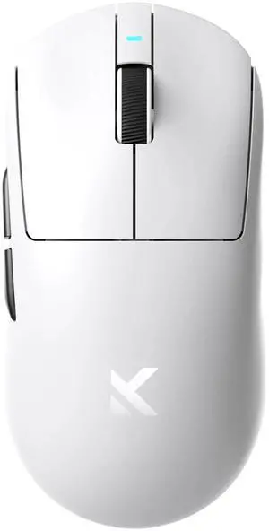 MCHOSE A7 Wireless Gaming Mouse, Tri-Mode Connection, 56 Grams, PAW3395 26K DPI Sensor, Wired 1K/Wireless 1K Polling, 300mAh Battery - White