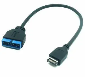 Type C Cable USB 3.1 Type-E Front Panel Socket USB 3.0 19 Pin to 20Pin Header Extension Cable for Motherboard PC Connector Riser