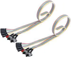 PC Reset Switch Cable, ATX Power on Off Reset Switch Cable, 65CM PC Power Reset Switch HDD LED Cable Light Wire Kit Assembly for Computer(2Pcs) PC Reset Switch Cable, ATX Power on Off Reset Switch Cable, 65CM PC Power Reset Switch HDD LED Cable Light Wire Kit Assembly for Computer(2Pcs)