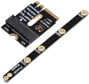 Card 2230 NGFF A+E-Key Male to NVME M-Key Female Extension PCI-E 4.0 Adapter with Bracket for Laptop Mainboard SSD 2280 Card 2230 NGFF A+E-Key Male to NVME M-Key Female Extension PCI-E 4.0 Adapter with Bracket for Laptop Mainboard SSD 2280