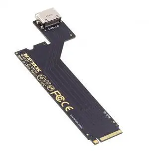 PCI-E 4.0 M.2 M-Key to Oculink SFF-8612 SFF-8611 Host Adapter for 2024 ThinkBook 14+ AMD8845 External Graphics Card & SSD PCI-E 4.0 M.2 M-Key to Oculink SFF-8612 SFF-8611 Host Adapter for 2024 ThinkBook 14+ AMD8845 External Graphics Card & SSD